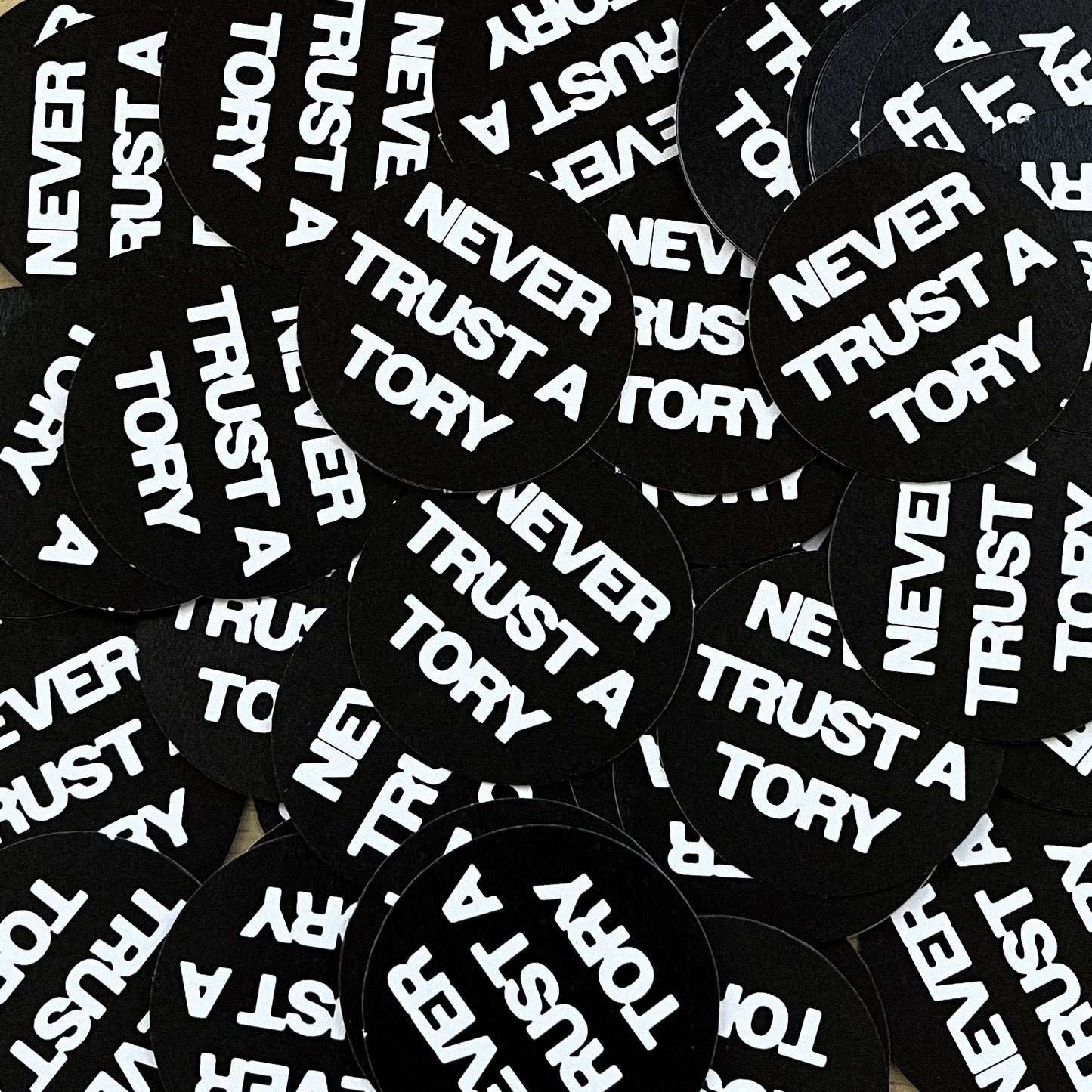 Never Trust A Tory Sticker