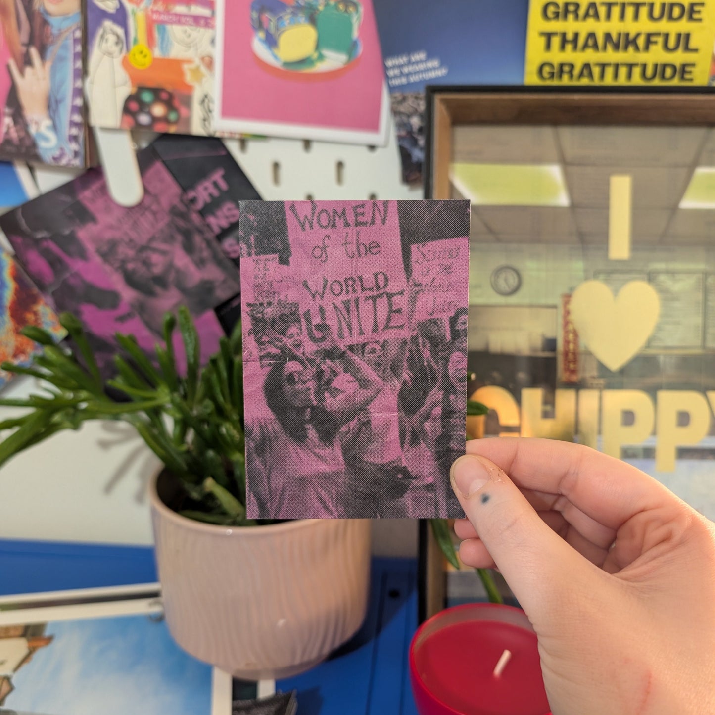 Women Of The World Unite Paper Sticker